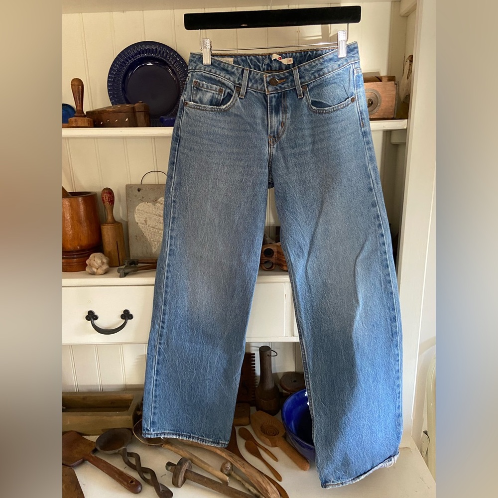 Levi's Light Blue Wide Leg Jeans